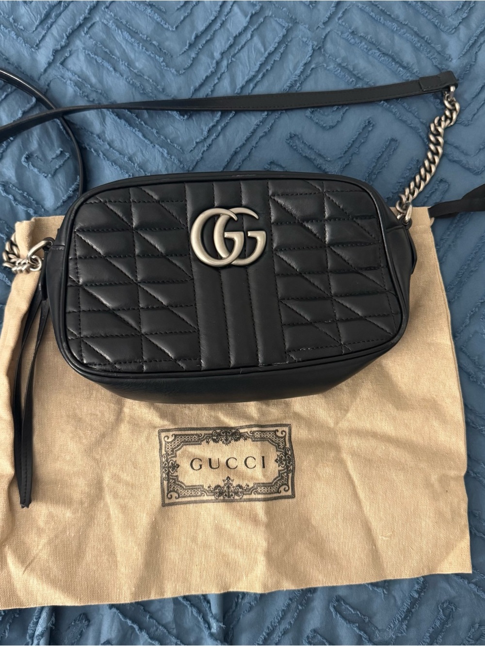 Gucci Marmont Shoulder Bag Mixed Matelasse Leather Small